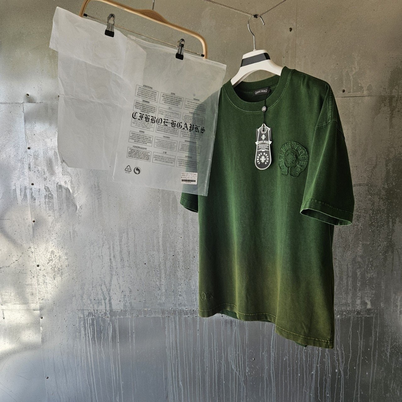 💕 크* 피그먼트 워싱 홀스슈 티셔츠