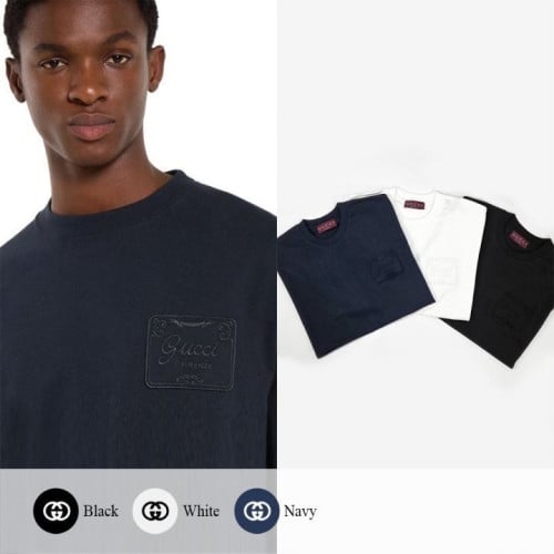 💕 구* Firenze 자수 코튼 티셔츠