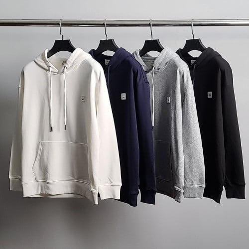 💕 아** 화이트와펜 코튼 후드티