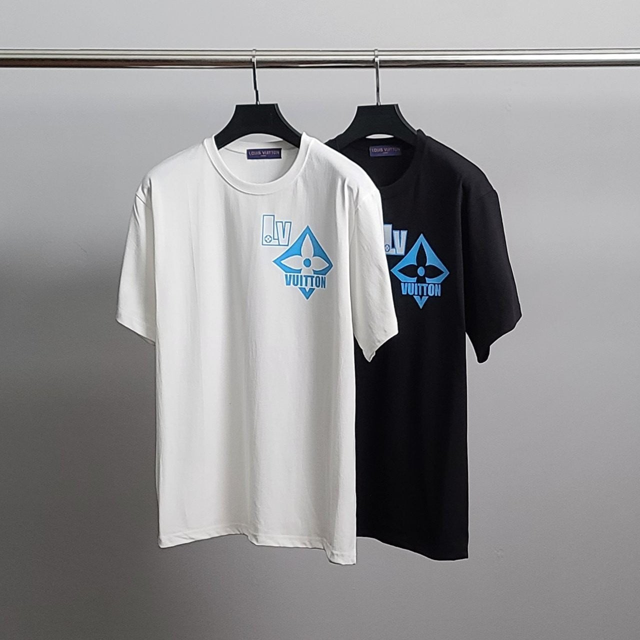 💕 루* 블루로고 코튼 반팔티