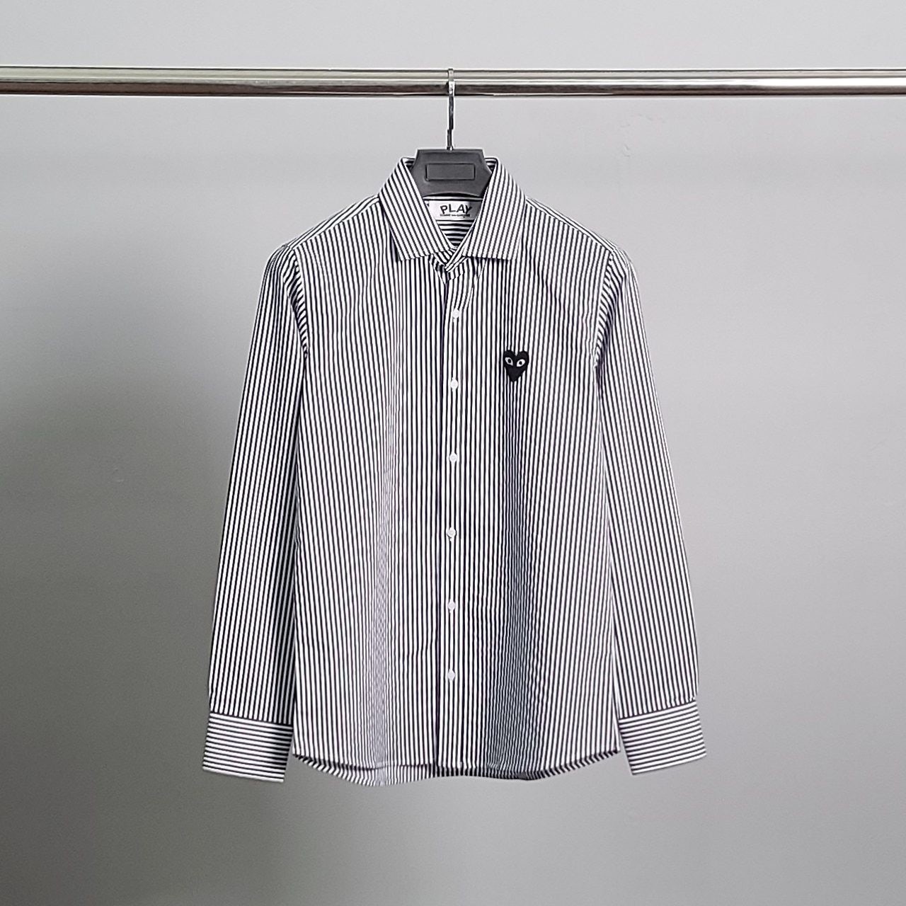 💕 꼼* 블랙와펜 스트라이프 셔츠