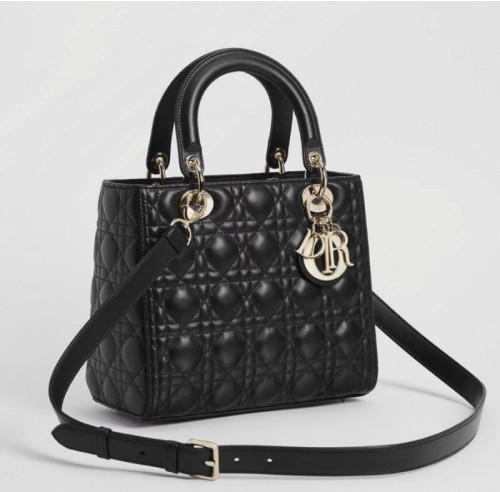 💕 디* 미디움 레이디백 까나쥬 램스킨 블랙 2WAY