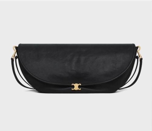 💕 셀** 하프문 소프트 트리옹프 백 - 서플 샤이니 램스킨