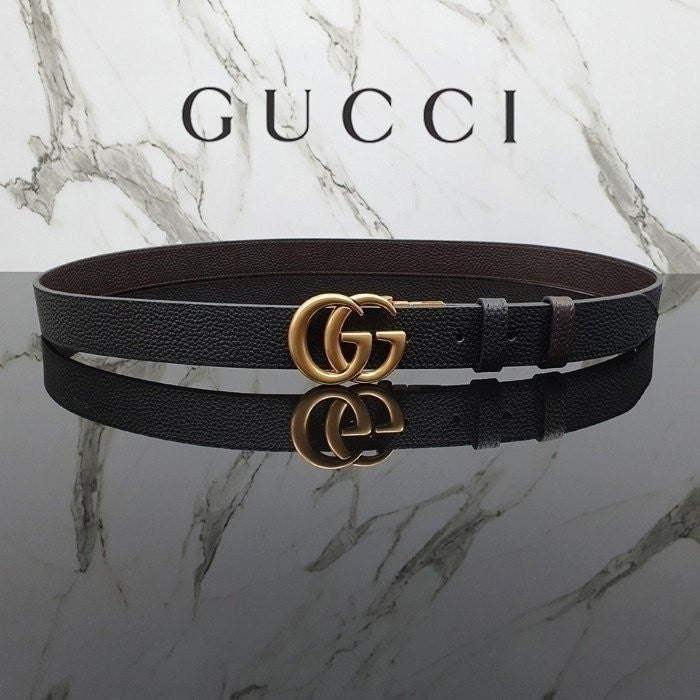 💕 ️구* 더블 G 버클 리버서블 벨트 ⚓846