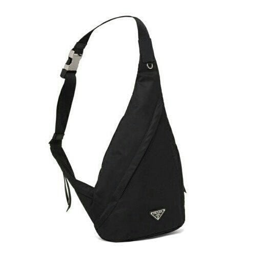 💕 프** 리나일론 및 가죽 백팩ㅡ 블랙