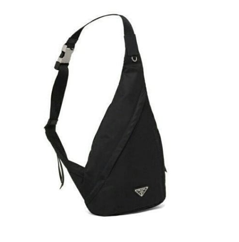 💕 프** 리나일론 및 가죽 백팩ㅡ 블랙