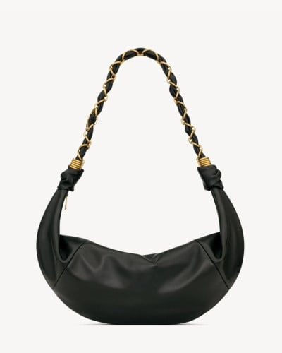 💕 생** 램스킨 소재 AMALIA 호보 백 블랙 ❤풀박스❤️