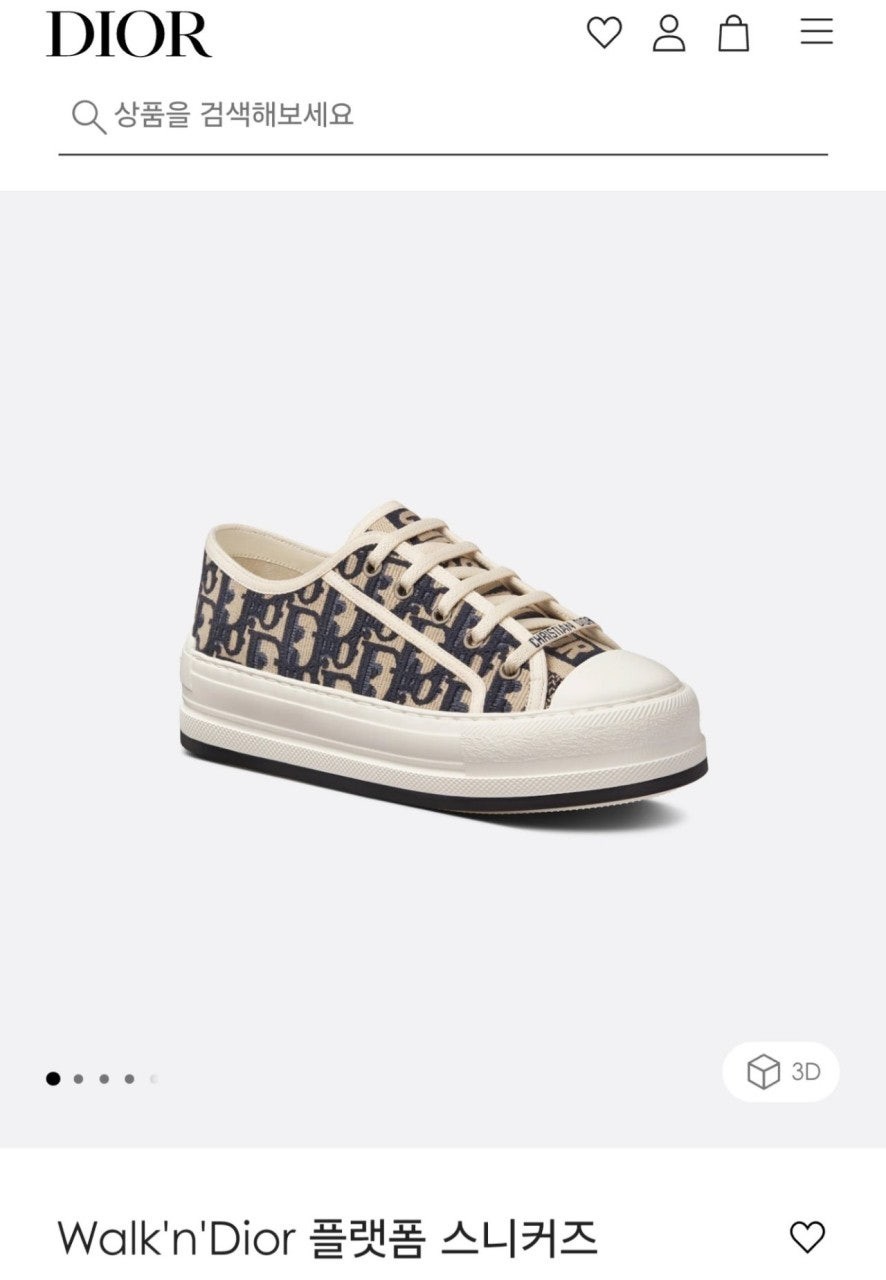 💕 디* 워크앤디* 플랫폼 스니커즈