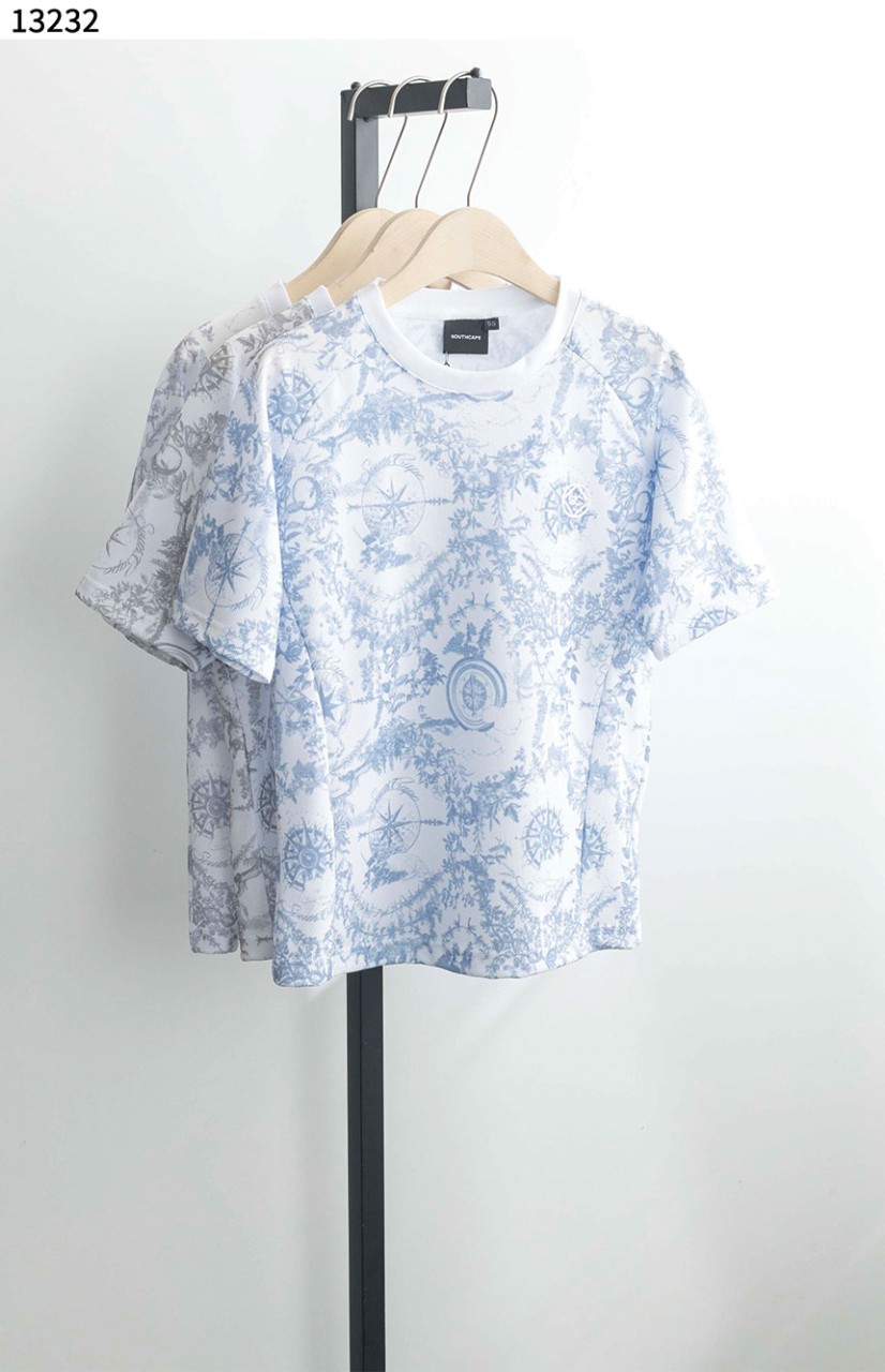 #사우스케이프 [SOUTHCAPE] 수입고급 여성 사우스크로스 텍스처 프린트 반팔 티셔츠 신상입고💢 #상의 #티셔츠 #13232