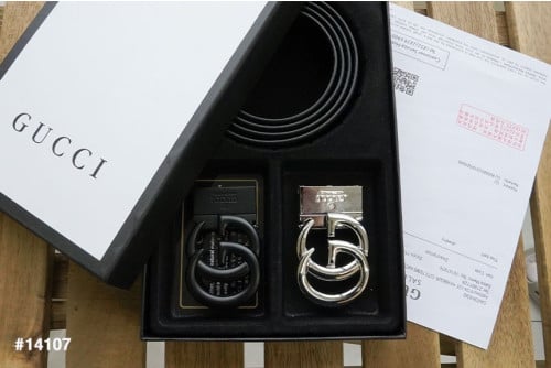 🔆 [GUCCI] 구찌 남성용 마몽드#4 투버클 벨트셋 🔆