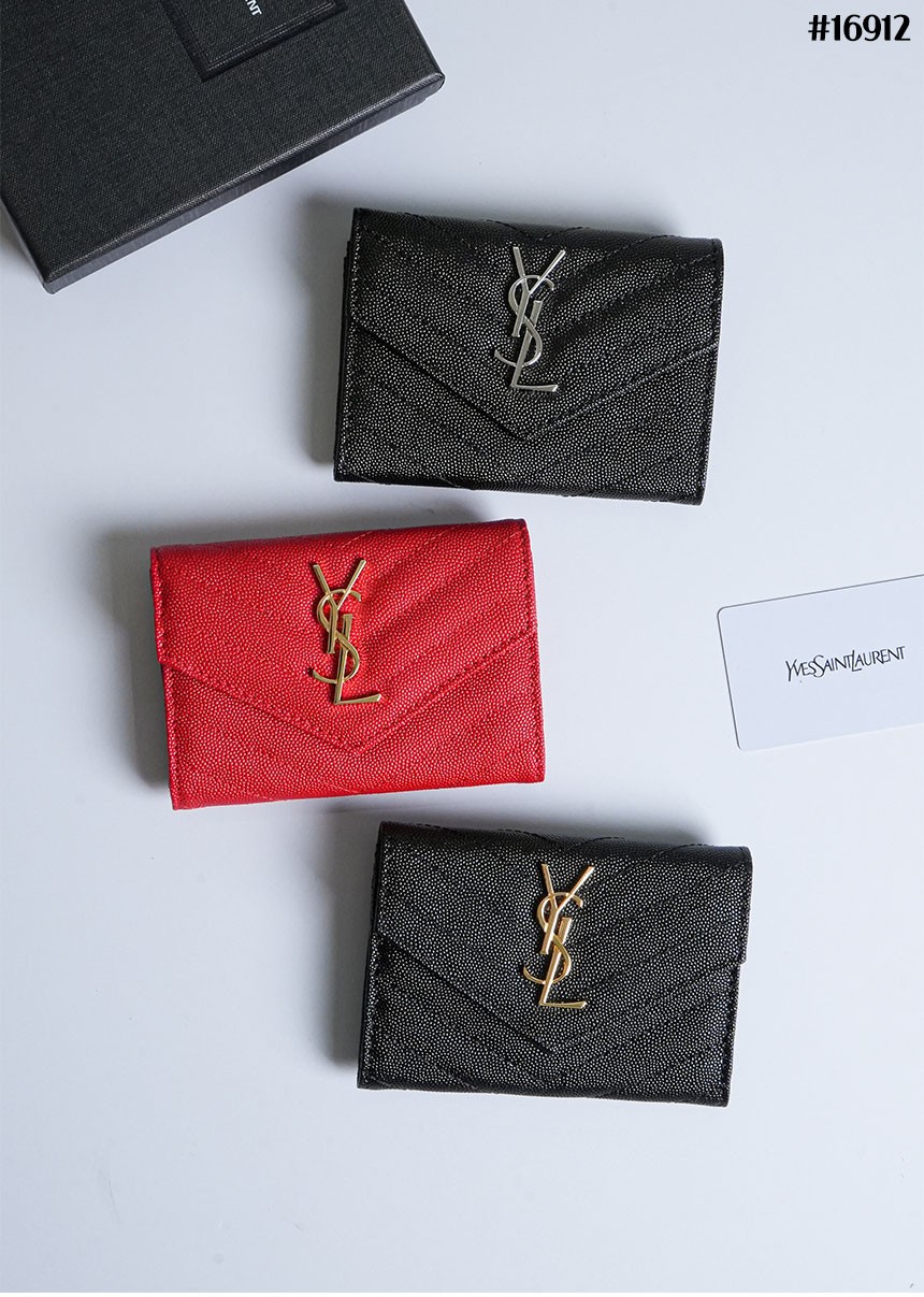 🔆 [SAINT LAURENT] 생로랑 카산드라 마틀라쎄 엔벨롭 반지갑 🔆