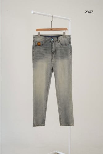 🔆 [Louis Vuitton] 루이비통 LV 스티치 백 포켓 워싱 슬림 데님진  🔆