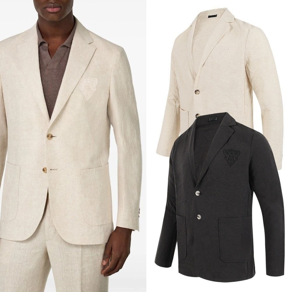 💕 구* 기마병 자수 린넨 자켓