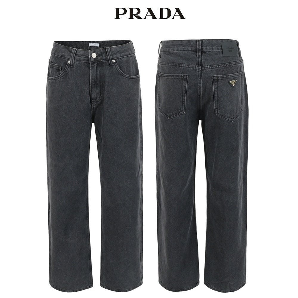 💕 프** 블랙 와이드 데님 팬츠