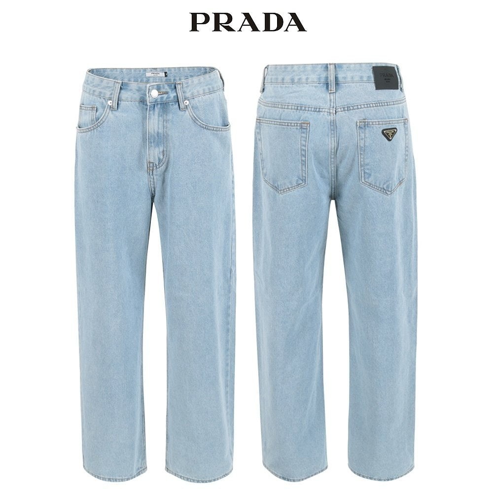 💕 프** 스카이블루 와이드 데님 팬츠