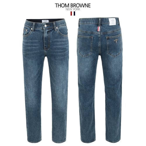 💕 톰* 중청 히든밴드 스판 스트레이트데님