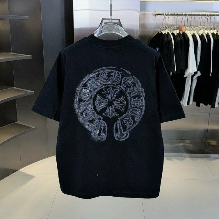 💕 크* 러스트 말굽 자수 티셔츠