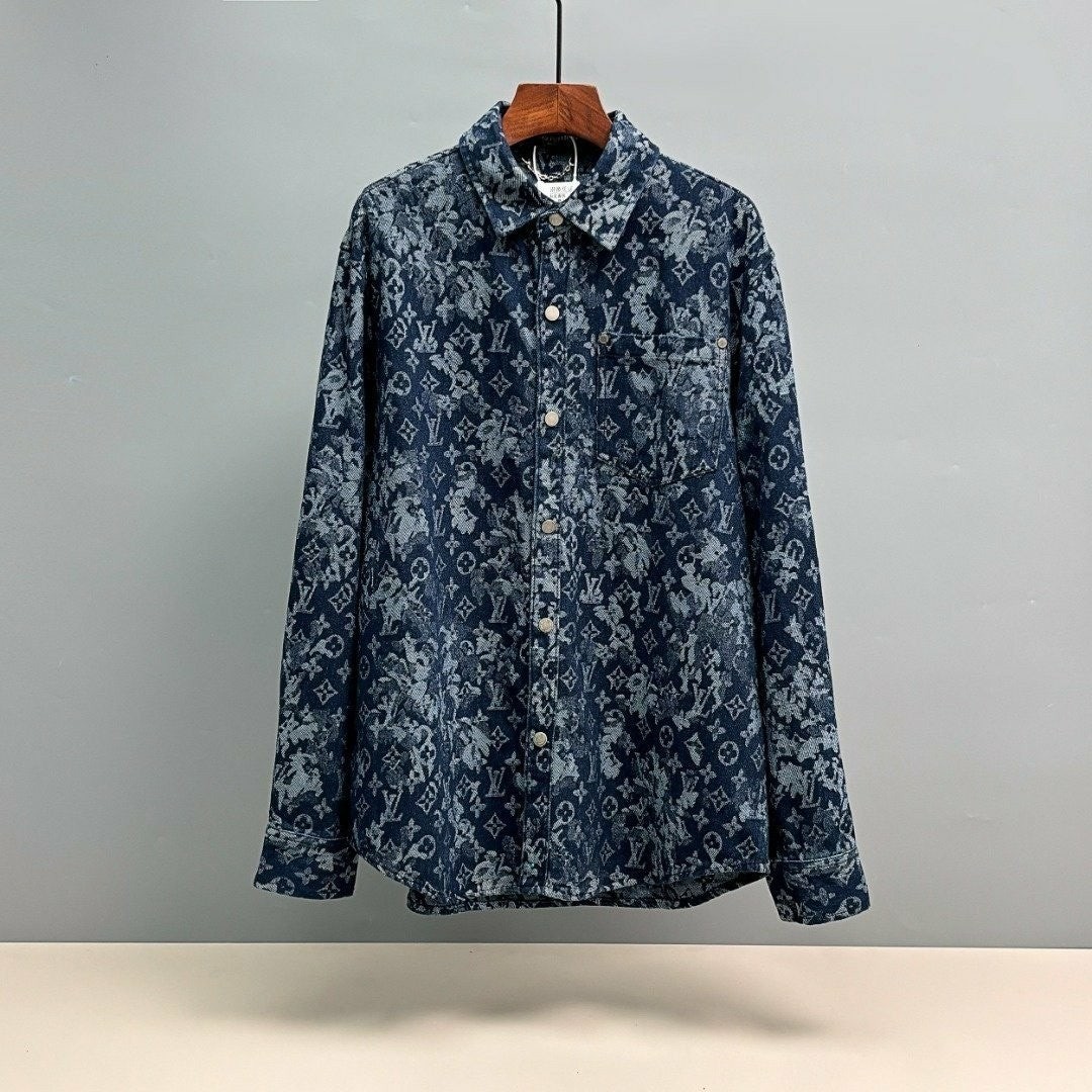 💕 루* 모노그램 데님 자켓