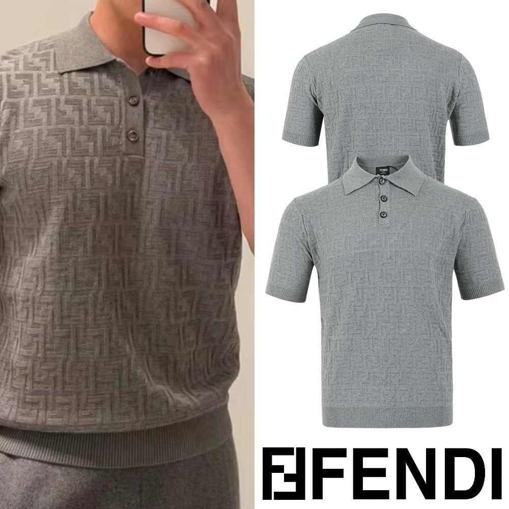 💕 펜* FF 로고 니트 카라T