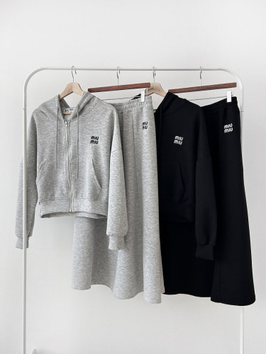 💕 미*** 후드집업 롱스커트 세트