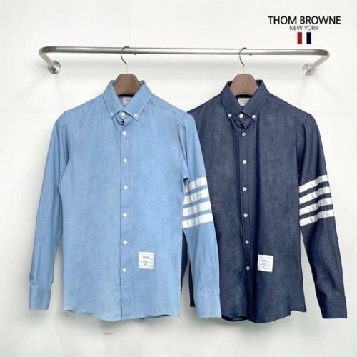 💕 톰* 사선완장 데님 셔츠