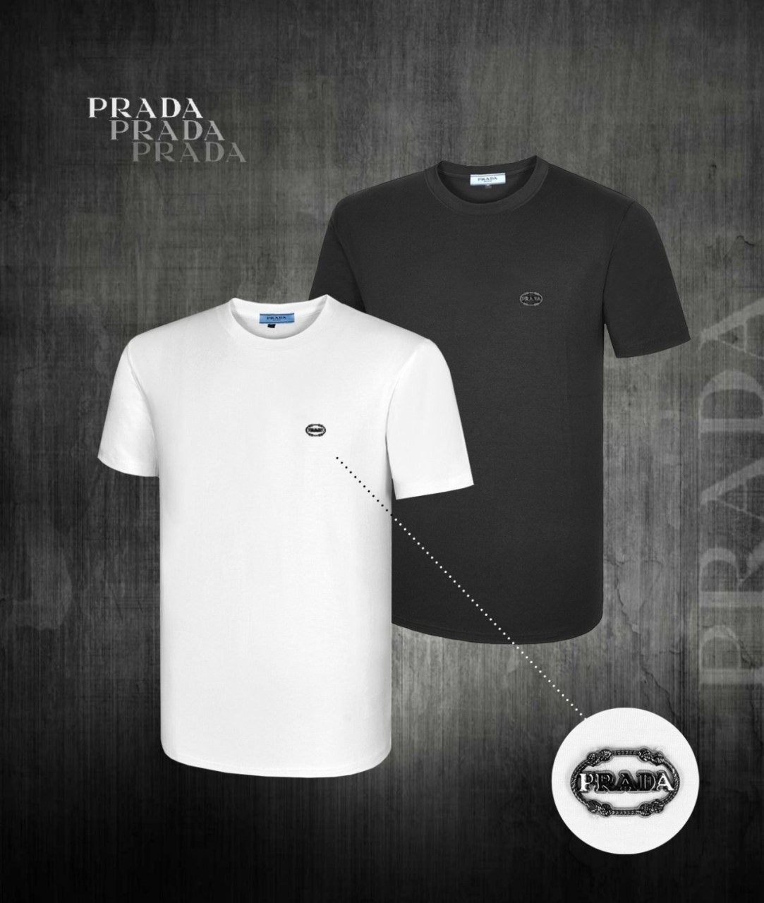 💕 프** 메탈로고 라운드 반팔 티셔츠