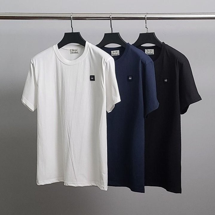 💕 아** 블랙와펜 라운드 반팔티