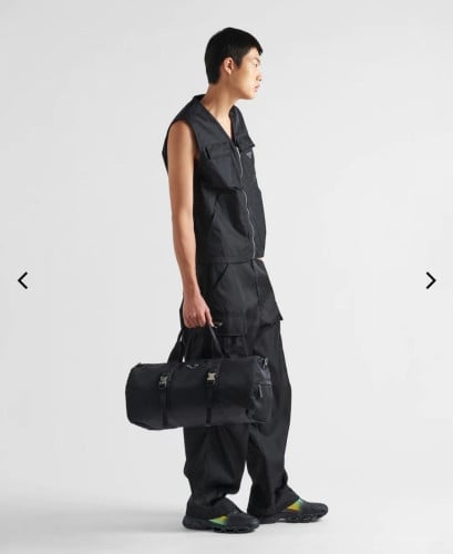 💕 프** 고급 트라이앵글 로고 더플 백