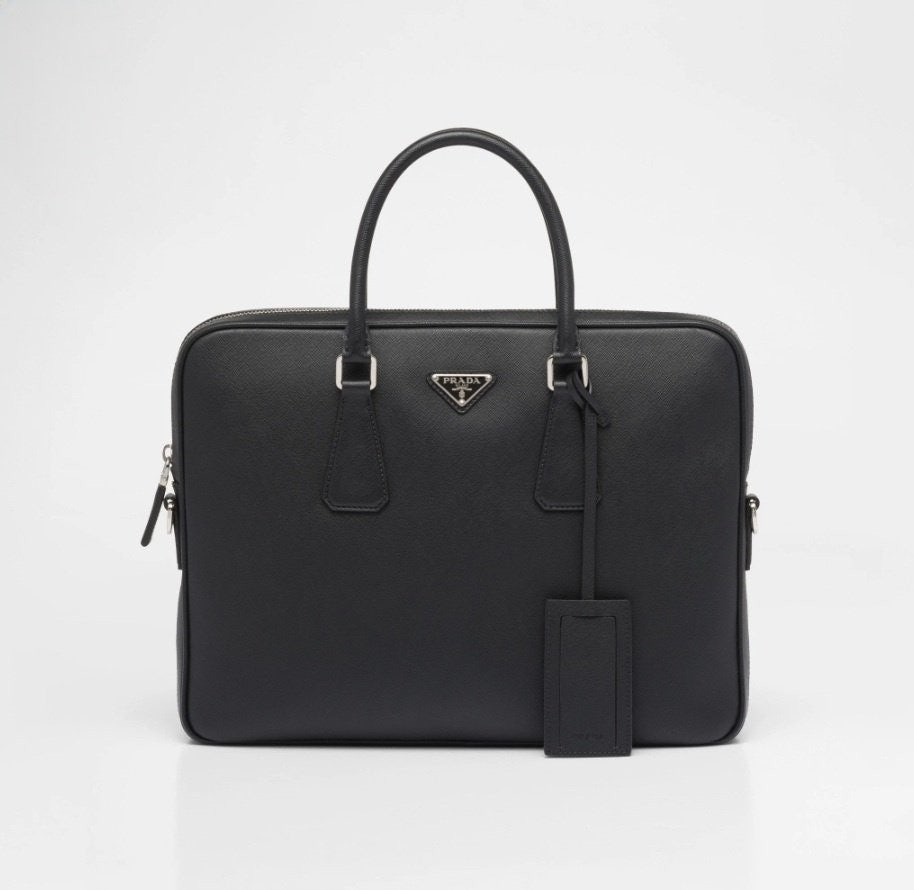 💕 프** 사피아노 레더 브리프케이스 서류가방 가죽 토트백 2VE368 블랙