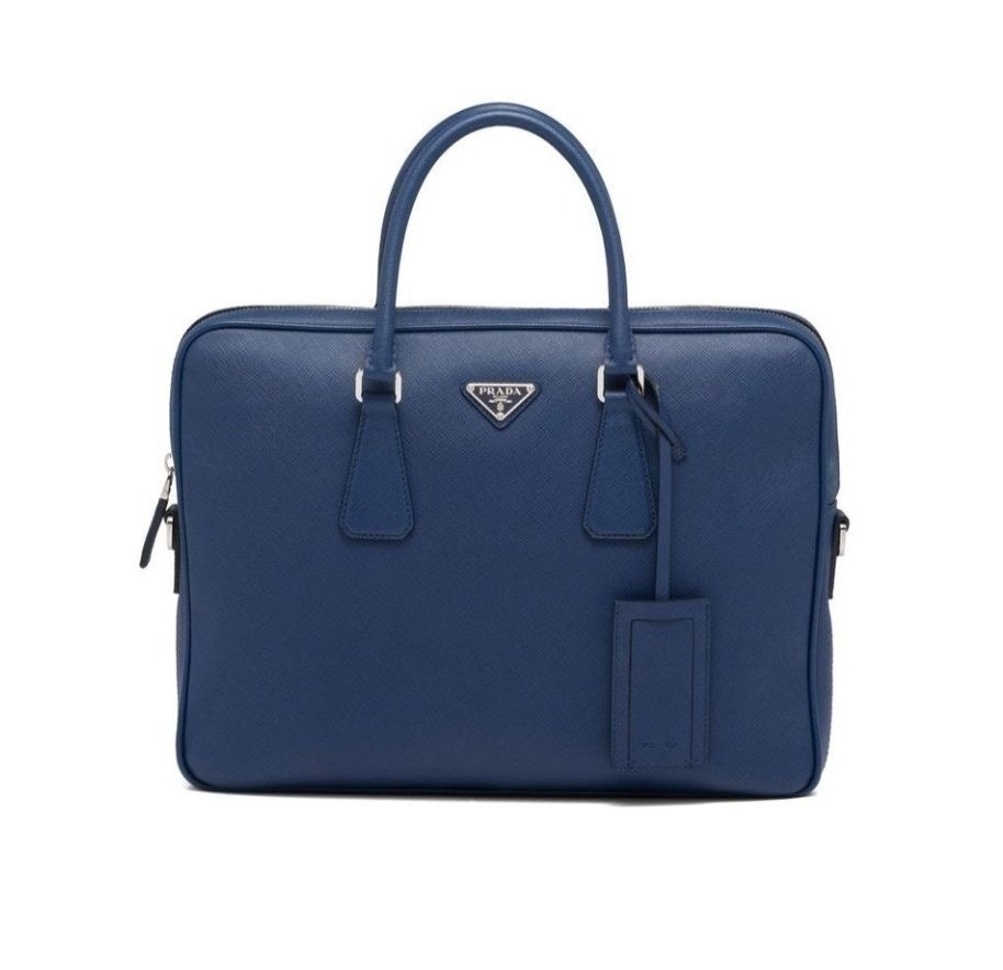 💕 프** 사피아노 레더 브리프케이스 서류가방 가죽 토트백 2VE368 네이비