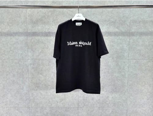 메 파리로고 반팔 티셔츠