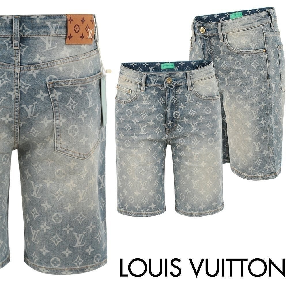 💕 루* 모노그램 페인트 하프 팬츠