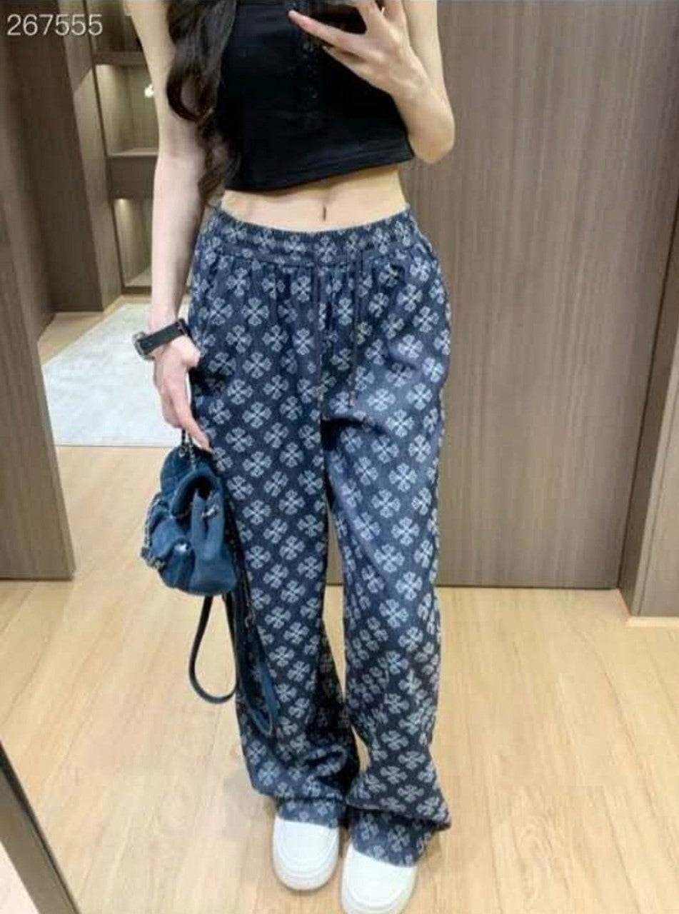 💕 크* 패턴 데님 팬츠
