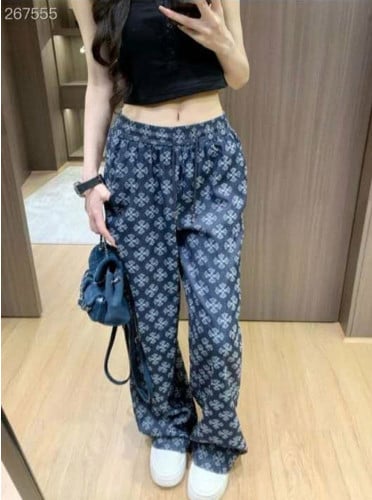 💕 크* 패턴 데님 팬츠