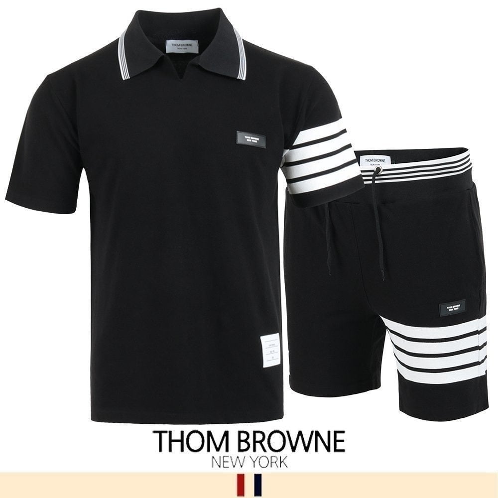 💕 톰* 화이트 시보리 오픈 카라 하프 셋업