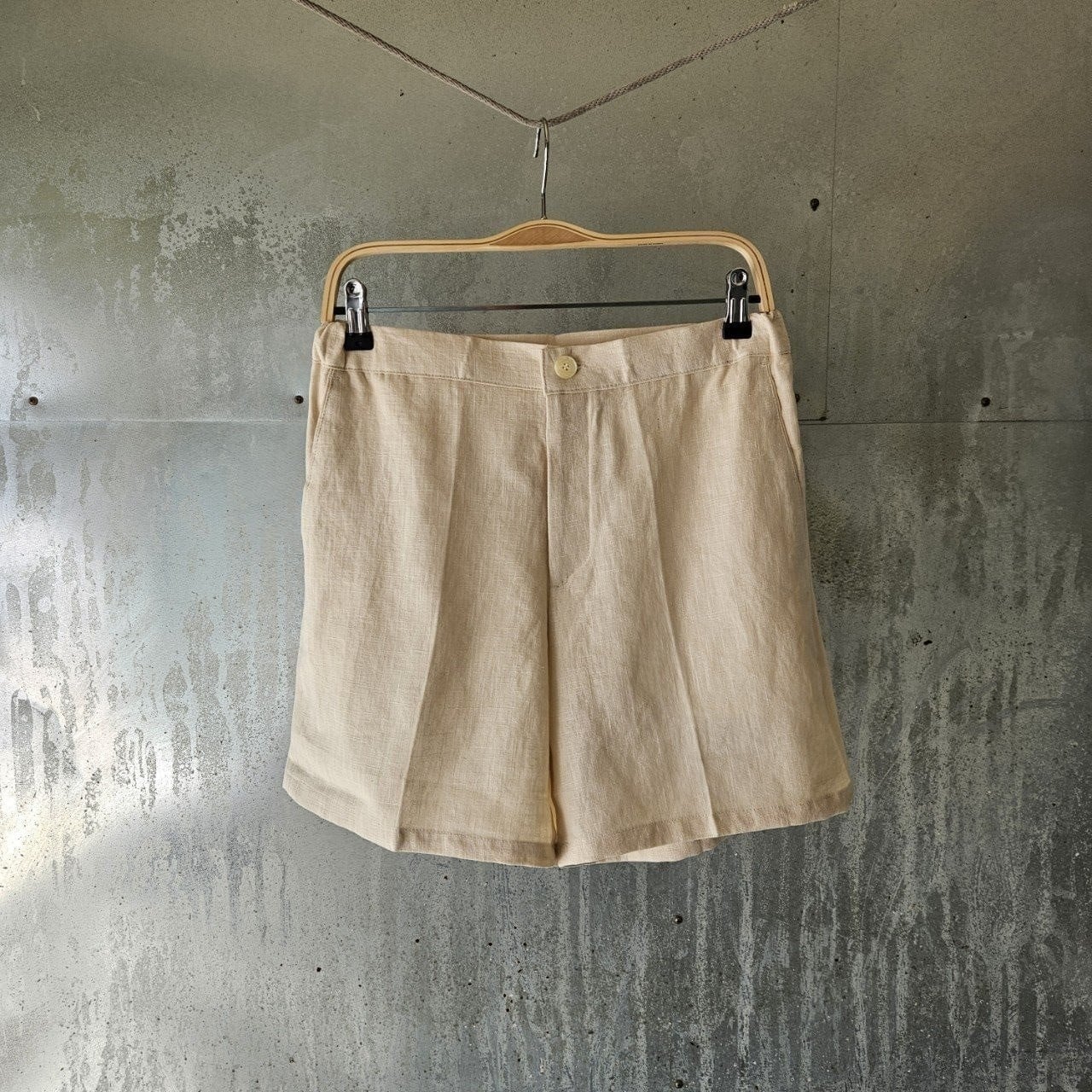 💕 띠** 린넨 반바지 (아이보리)