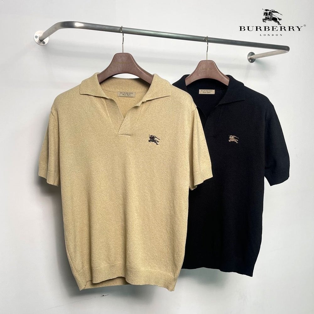 💕 버** 기사자수 부클 오픈카라 니트반팔