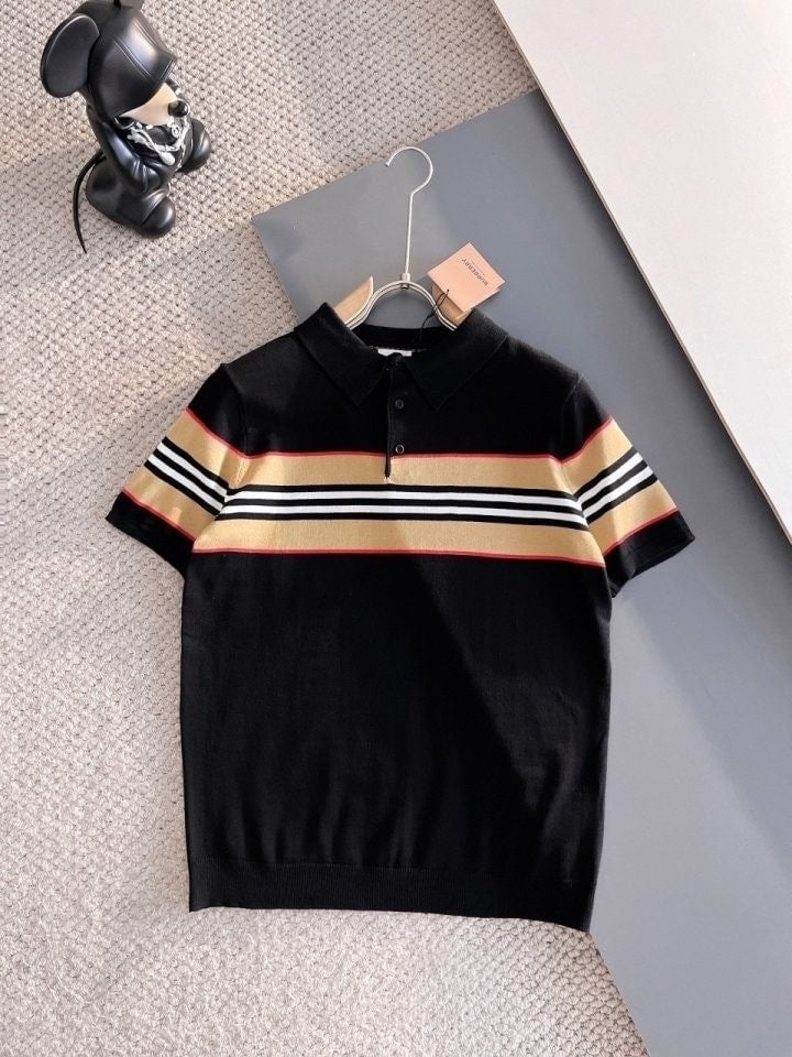 *빅사이즈 추가* 단가라 포인트 카라 쿨니트 BB-3432