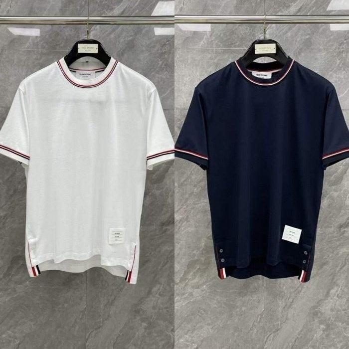 *빅사이즈 추가* 코튼 밀라노 스트라이프 반팔 티셔츠 TM-3555