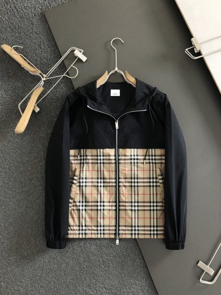 *빅사이즈 추가* 시그니처 체크 바람막이 자켓 BB-3304
