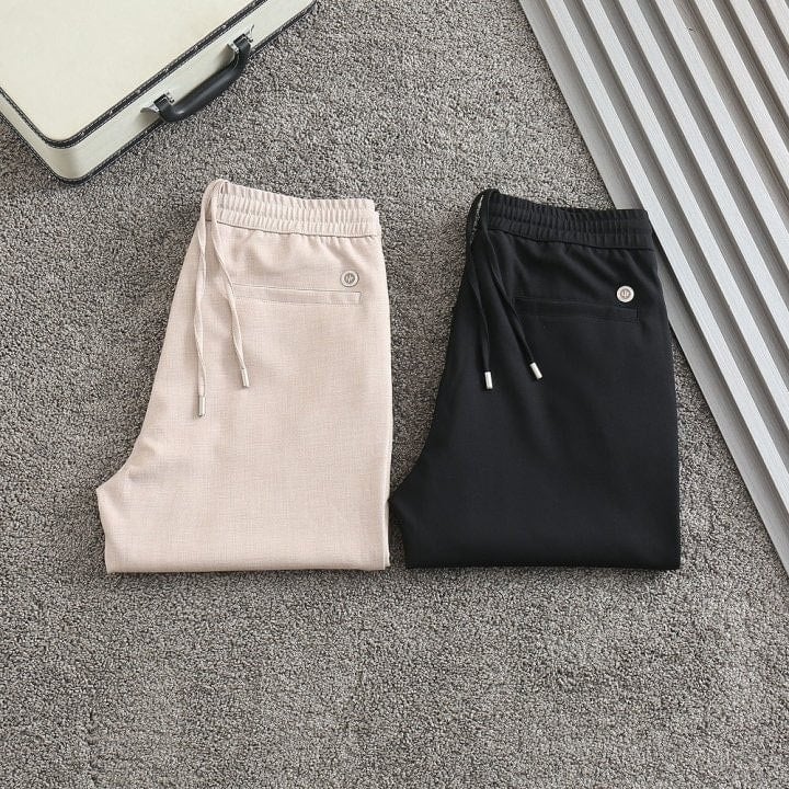 *빅사이즈 추가* 파츠로고 밴딩 스판 팬츠 LO-227