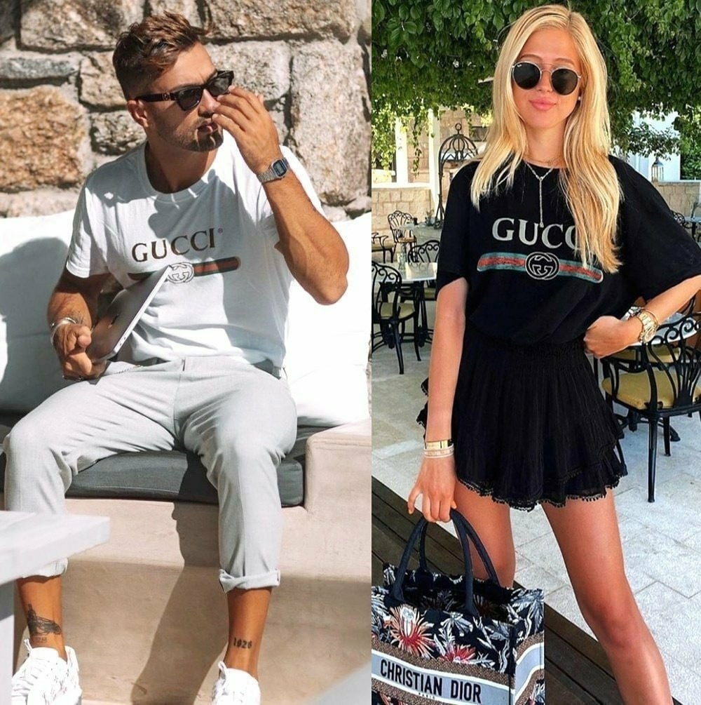 페이크 커플 반팔 티셔츠 GU-662