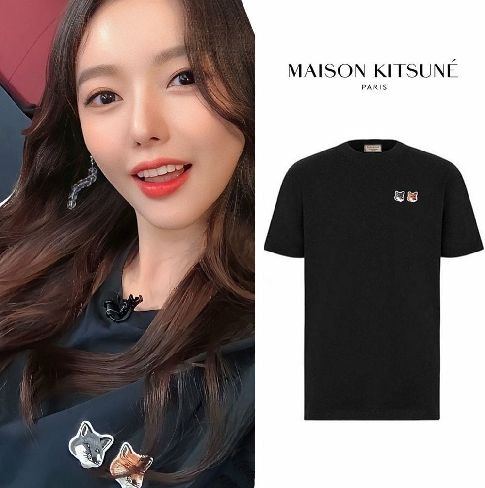 더블폭스 패치 커플 반팔티셔츠 MK-211