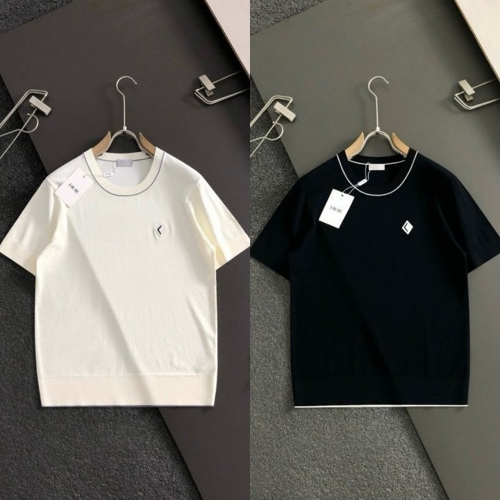 CD패치 라운드 니트 DI-1874