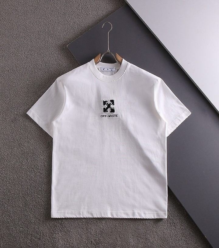 자수로고 라운드 티셔츠 OFF-1389