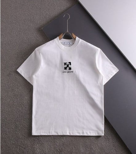 자수로고 라운드 티셔츠 OFF-1389