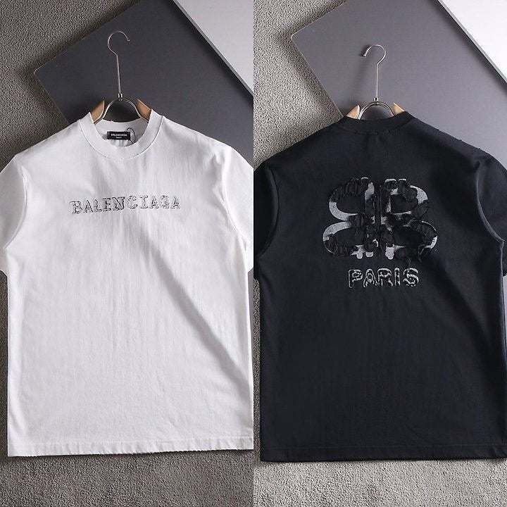 백포인트 레터링로고 라운드 티셔츠 BC-3481