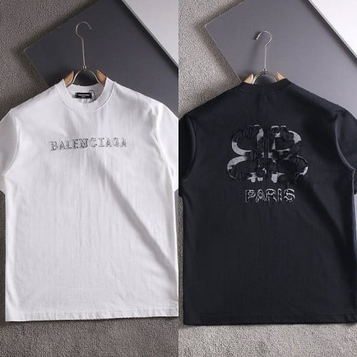 백포인트 레터링로고 라운드 티셔츠 BC-3481