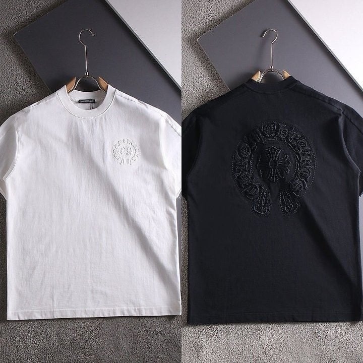 홀스슈3 자수로고 라운드 티셔츠