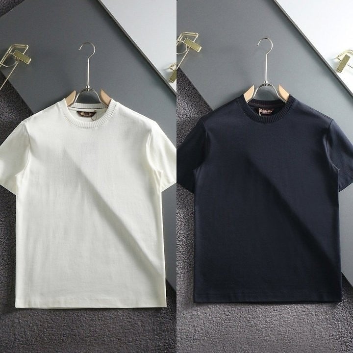 넥포인트 면실켓 라운드 티셔츠 LO-290